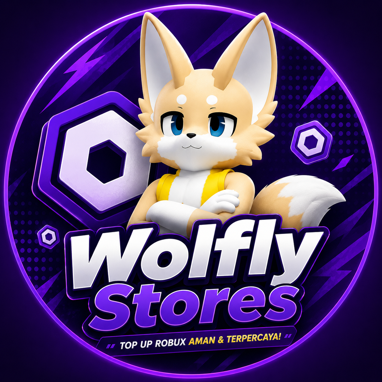 Maskot Wolfly Stores